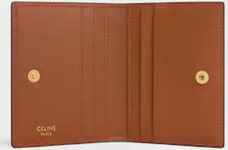 Celine E26 Card Case - Tan