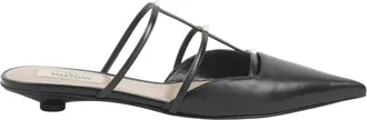 Valentino Heeled Mules, female, Black, Size: 7 1/2 US Rockstud Wispy Mules
