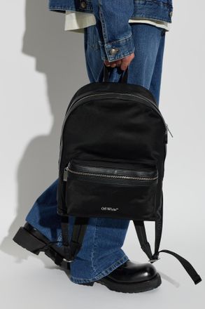 Off-white Backpack With Logo, Mens, Black