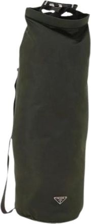 Prada Pre-owned Weekend Bags, female, Green, Size: ONE SIZE Pre-owned Vintage Weekend Shoulder Bag