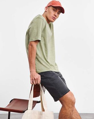 Jacamo Garment Dyed Relaxed Fit T-Shirt