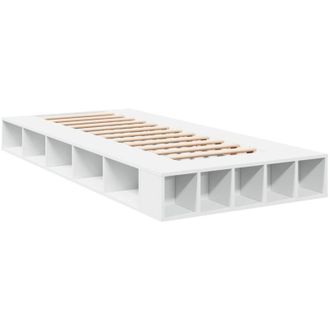 vidaXL Bed Frame without Mattress White 90x200 cm Vidaxl