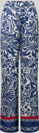 White Label Hose aus Viskose-Mix mit elastischem Bund in Blau, Gr&ouml;&szlig;e 36