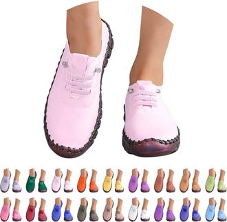 Generic Wide fit Trainers Ladies Trainers for Women Waterproof Lightweight Wide Fit Walking Shoes Casual Non Slip Soft Running Sneakers Ladies Orthopedic Trai
