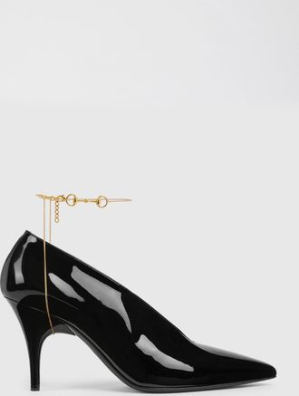 Gucci Womens Sabot 97 With Jewel Detail - Black Leather - Size EU 36