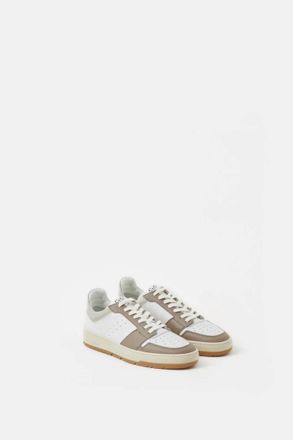 Closed Womens Low Top Sneaker In Taupe Beige