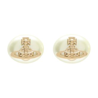 Vivienne Westwood Earrings, female, Yellow, Size: ONE SIZE Lavinia Stud Earrings