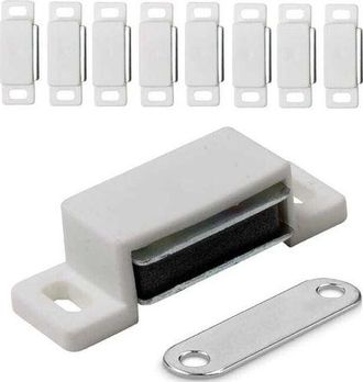 OEM Cerraduras Magn&eacute;ticas Para Muebles, Puertas Y Armarios - Blanco, 10 Unidades