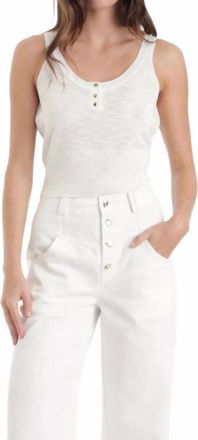 Karina Grimaldi Zaya Scoop Neck Top In Cream