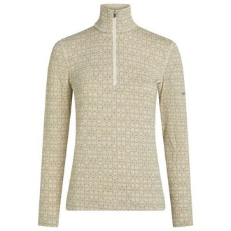 Icebreaker Merino 260 Oasis L/S Half Zip Alpine Geo Merinounterw&auml;sche f&uuml;r Damen | beige