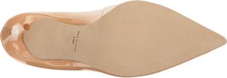 Massimo Matteo Pointy Toe Pump 17 Nude Patent MM-130301G-116 Womens