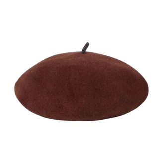 Brunello Cucinelli Baret - Dames - Accessoires - Bruin - Maat: M Wol