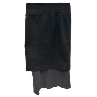 Brunello Cucinelli Pencil Skirt in Grey Wool