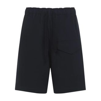 STUDIO NICHOLSON Casual Shorts, male, Blue, Size: XL Ikariasnm1470 Shirt