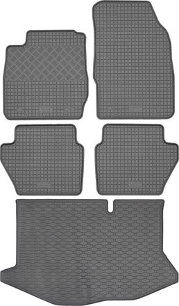 OEM Juego De Alfombrillas De Goma Para Coche Y Alfombrilla Para Maletero Para Ford Fiesta Hatchback (de Octubre De 2008 A Junio De 2017)
