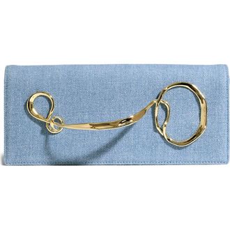 Alexis Bittar Twisted Side Handle Leather Clutch in Chambray at Nordstrom