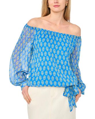 Vince Camuto Off Shoulder Long Sleeve Blouse
