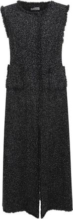Charlott Gilet Lana - Dames - Casual kleedjes - Grijs - S - Leer - Kleedjes
