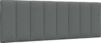 vidaXL Cabecero De Cama Acolchado Tela Gris Oscuro 140 Cm Vidaxl