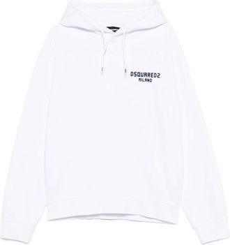 Dsquared2 White Logo Hoodie