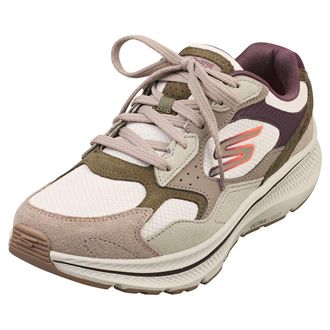 Skechers Womens Go Run Consistent 2.0 Retro Stride Sneaker, Natural Suede/Purple Trim, 6.5 UK