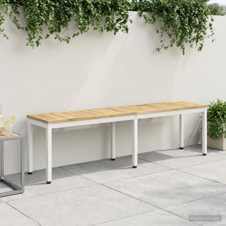 vidaXL Vidaxl Panchina Da Giardino 161 X 35 X 45 Cm Legno Di Acacia Massello