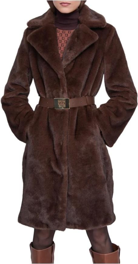 Mujer, Abrigos, Marr&oacute;n, Talla: M