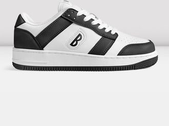 Bloch BLOCH Adult Kix Dance Sneakers, White Black Leather