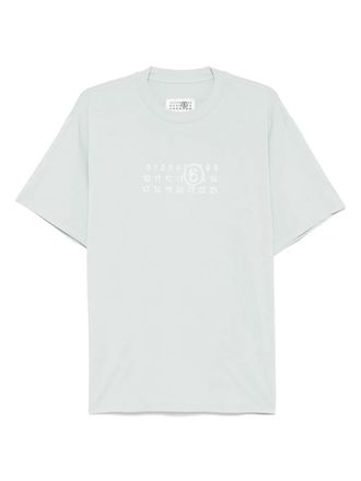 Maison Margiela numbers-motif T-shirt - Green