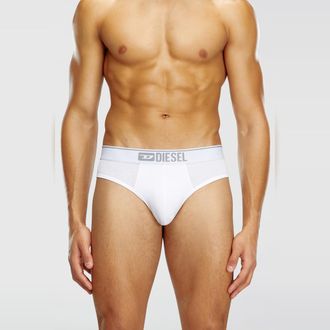 Diesel Three-pack of plain logo briefs - Briefs - Man - Multicolor