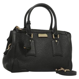 Burberry Tweedehands leren handtassen - Dames - Vintage Handtas - Zwart - ONE Size - Leer - Vintage
