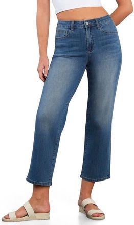 HINT OF BLU Ankle Straight Leg Jeans in Atlas Blue at Nordstrom, Size 27