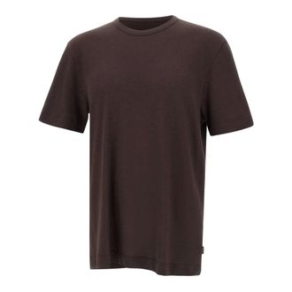 HUGO BOSS Tops, Heren, Bruin, 2Xl, Katoen, H-Taut T-shirt