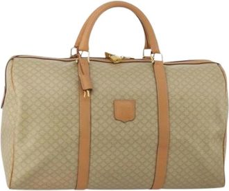 Celine Pre-owned Vintage Boston Bag - Dames - Vintage Weekendtas - Beige - ONE Size - Leer - Vintage