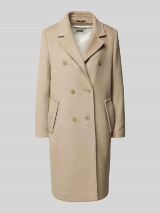 Drykorn Drykorn Regular Fit Mantel aus Kaschmir-Mix Modell Bramcote in Sand, Gr&ouml;&szlig;e 36
