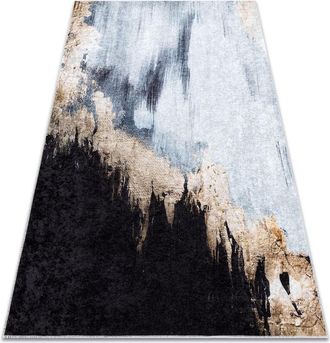 RugsX Rugsx - Alfombra Lavable Miro 51573.802 Abstra&ccedil;&atilde;o Antideslizante - Azul / Oro Blue 160x220 Cm