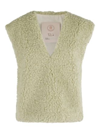 Tela V-neck vest - Green