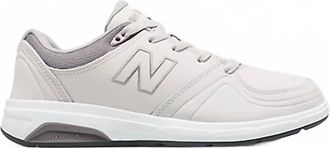 New Balance Womens 813 Motion-Control Walking Shoe In Off White/light Grey/lead