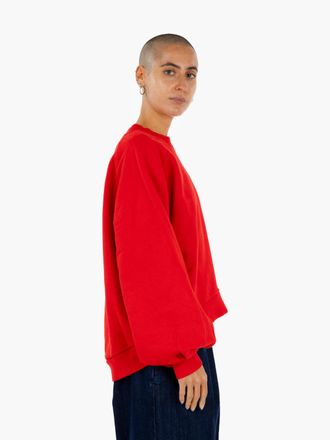 Ymc You Must Create Felpa a costine girocollo rosso