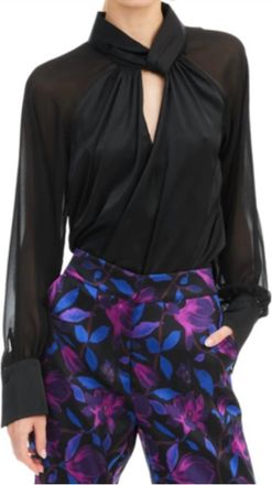 Allison New York Samantha Blouse In Black