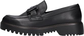 Gabor Elegante Zwarte Loafers Model 452 - Dames - Loafers - Zwart - 39 EU - Leer - Schoenen
