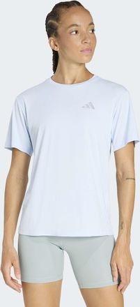 adidas Laufshirt ADIDAS PERFORMANCE Run Ess Tee W, Damen, Gr. XXL, crystal sky, Obermaterial: 100% Polyester, Rundhals, Shirts Laufshirt