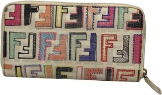 Fendi Multi-Color Zucca Long Wallet (Bi-Fold) (Pre-Owned)