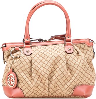 Gucci Pre-owned Womens Joy Boston Tote - Beige Textile - One Size