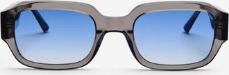 Messy Weekend DOWNEY Grey Crystal Blue Womens Sunglasses Grey Size 52