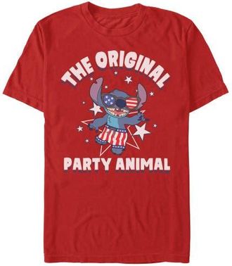 Lilo & Stitch Mens Lilo & Stitch The Original Party Animal T Shirt in Red at Nordstrom, Size Xxx-Large