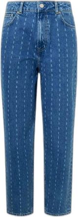 Pepe Jeans London Medium Denim Wortel Fit Jeans - Dames - Regular Fit Jeans - Blauw - W27 L30 - Denim - Jeans