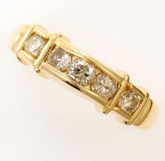 C&A Unbranded yellow gold yellow gold (18K) Band Ring (Pre-Owned)
