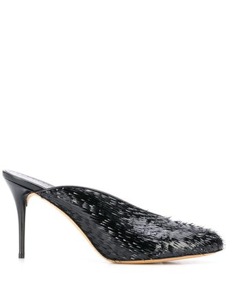 Alexa Wagner Tiffany mules - women - Leather/Leather/Leather - 38 - Black