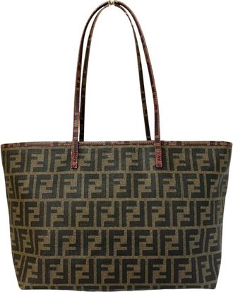 Fendi Zucca Brown Pvc Tote Bag (Pre-Owned)